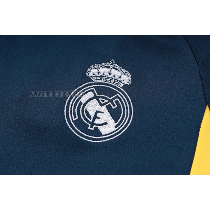 Tuta da Track de Felpa del Real Madrid Bambino 2023-2024 Blu